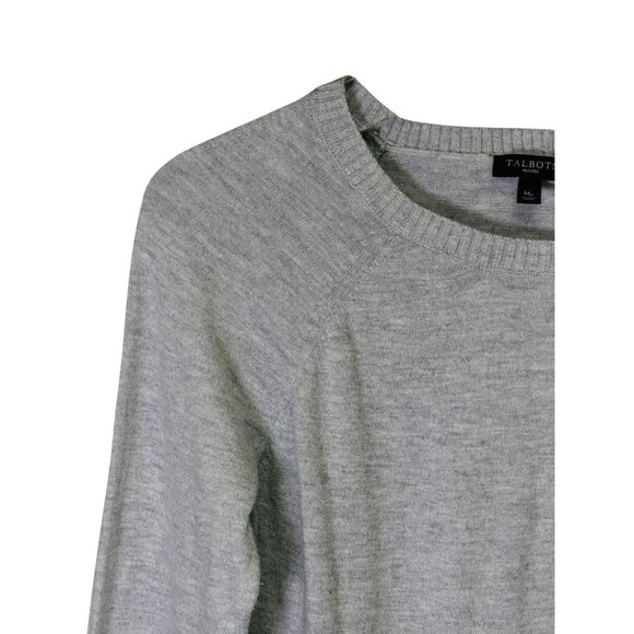 Talbots Petites MP Gray Dalmatian with Red Glasses Sweater - Picture 7 of 8